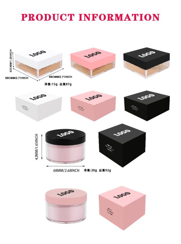 图片[7]-Long-Lasting Waterproof Organic Full Coverage Setting Loose Powder Oil-Control Vegan Matte Powder Makeup