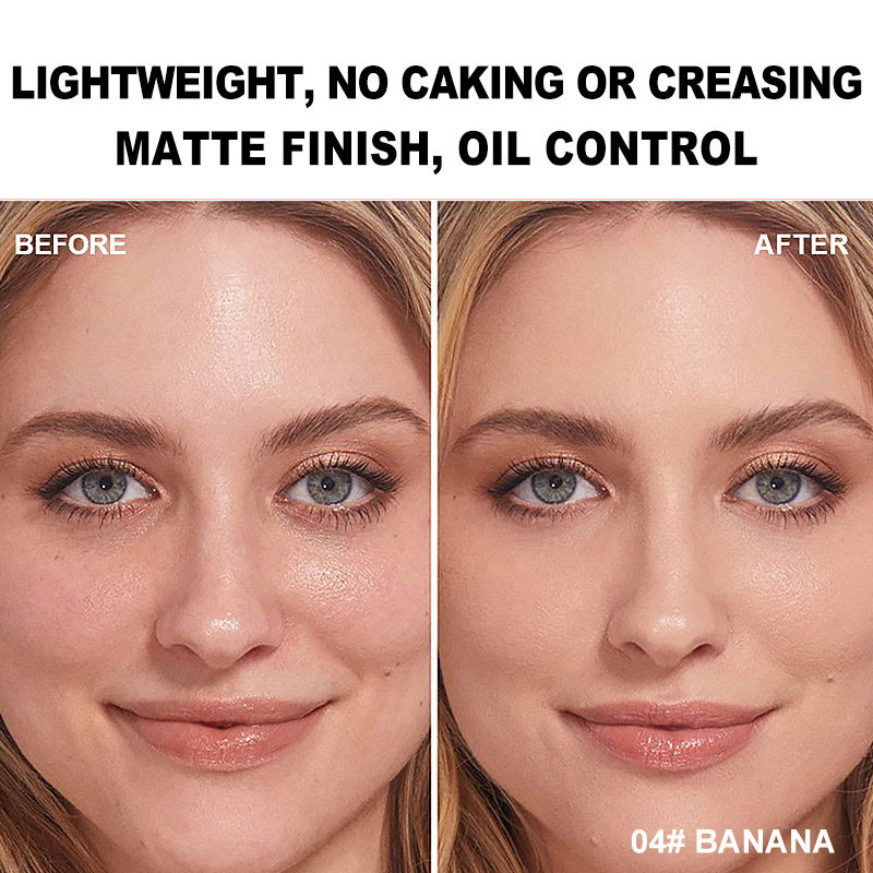 图片[5]-Long-Lasting Waterproof Organic Full Coverage Setting Loose Powder Oil-Control Vegan Matte Powder Makeup