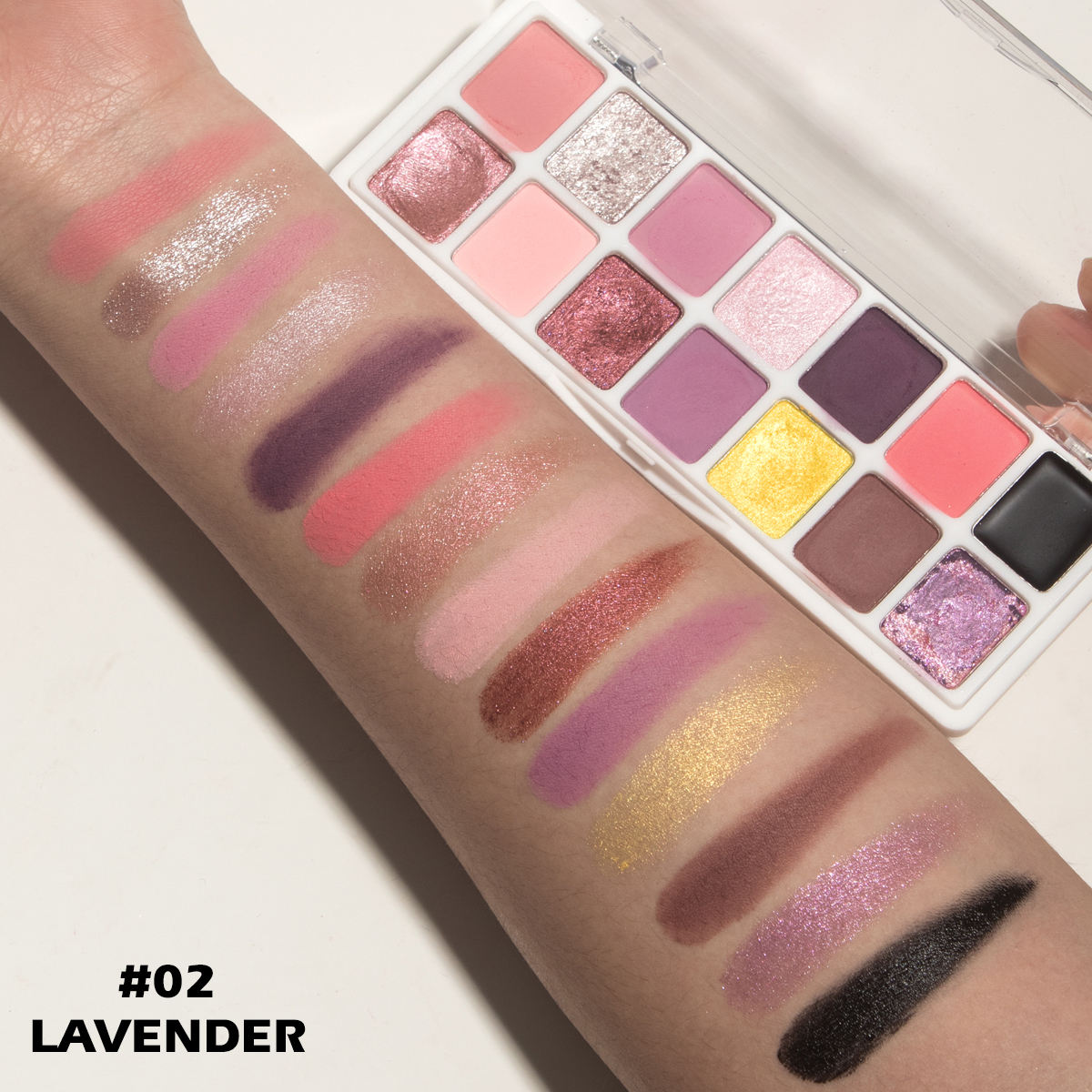 图片[9]-14 Colors Luxurious Eyeshadow Palette with Matte Pearlescent Metallic Finishes High Rich Pigmented Eye Makeup