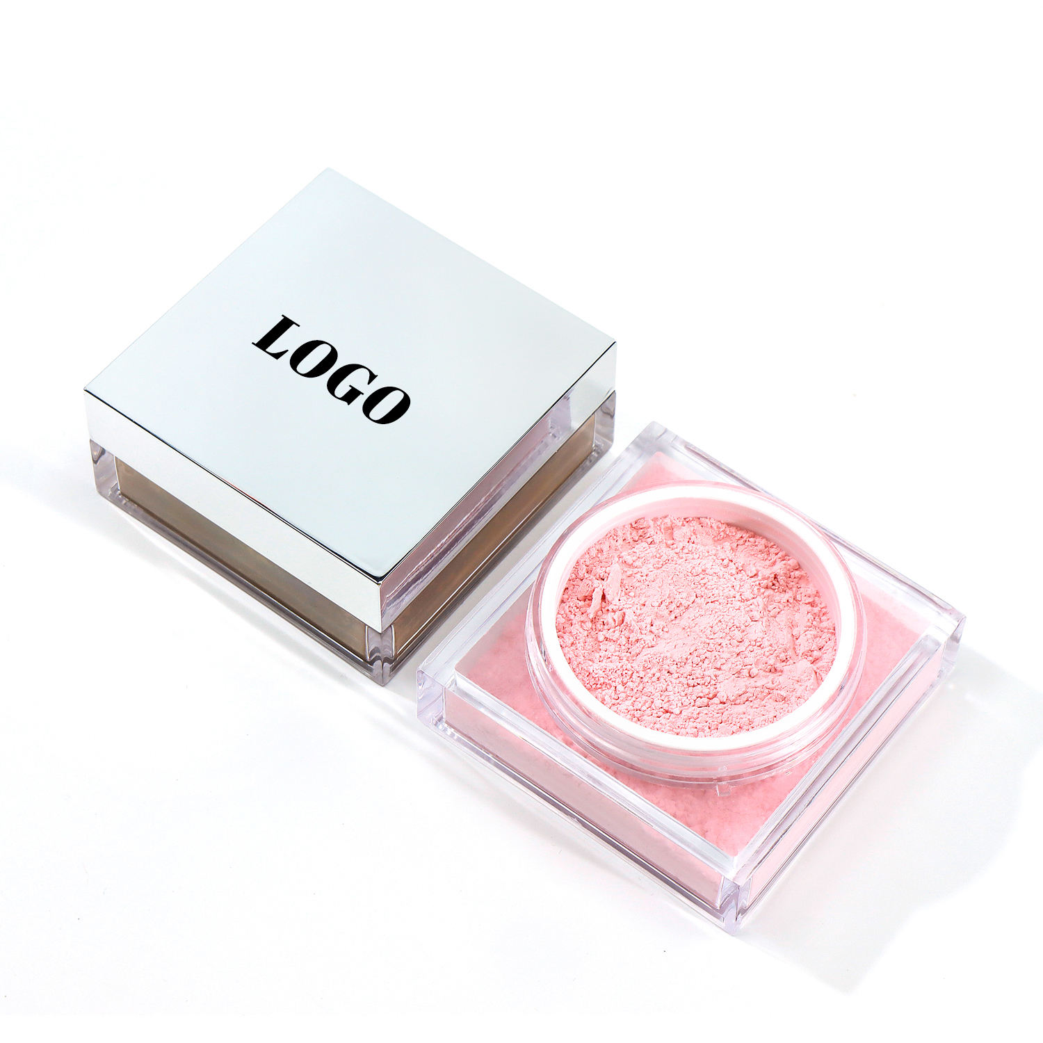 图片[4]-Custom Face Oil Control Loose Powder Vegan Waterproof Spf Cosmetics Private Label Pink Makeup Loose Setting Powder