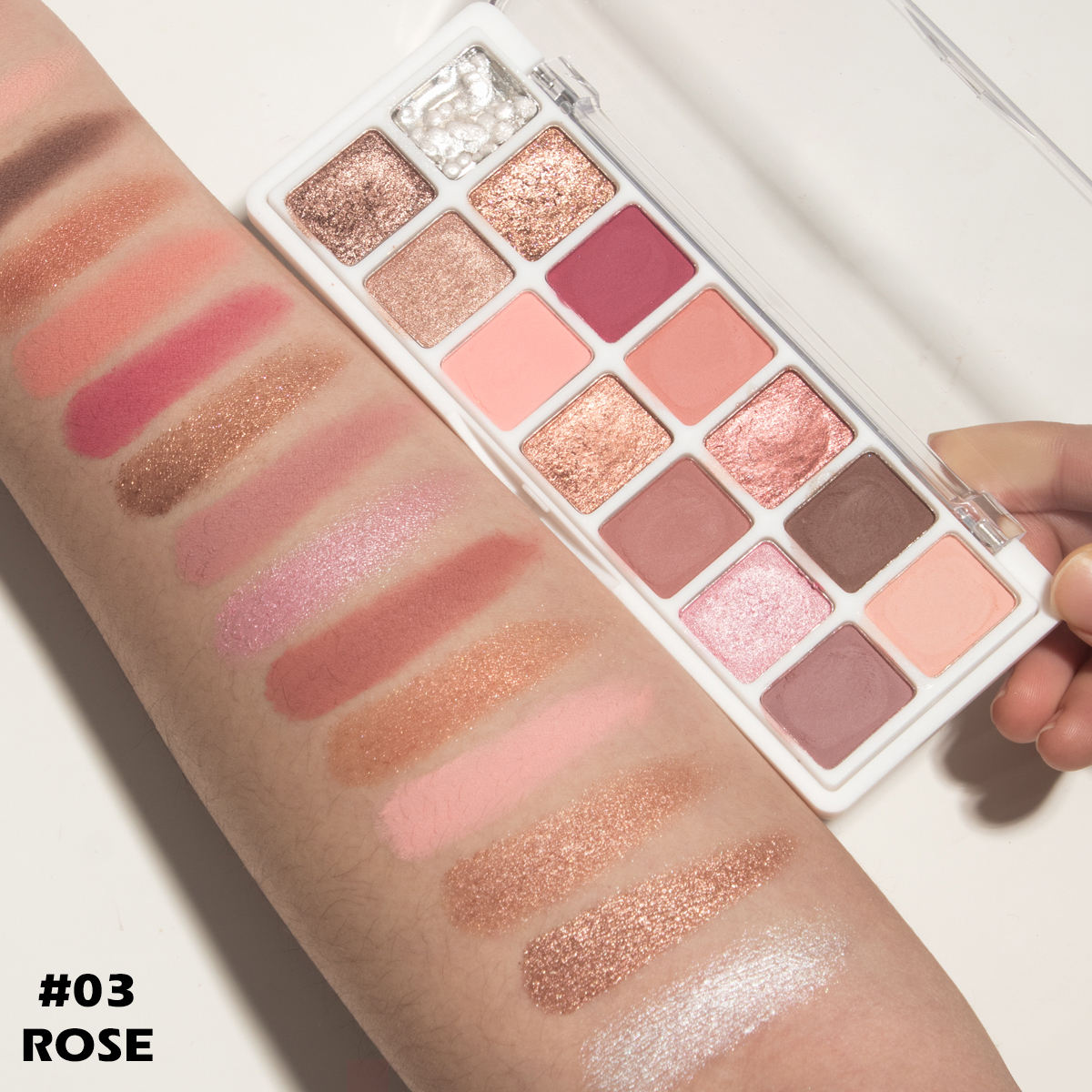 图片[10]-14 Colors Luxurious Eyeshadow Palette with Matte Pearlescent Metallic Finishes High Rich Pigmented Eye Makeup