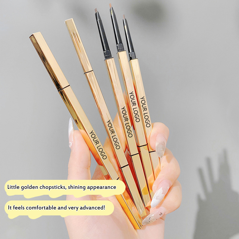 图片[2]-Gold Eyebrow Pencils Slim Waterproof Private Label Eyebrow Pencil Waterproof Thin Eye Brow Pencil Private Label Custom