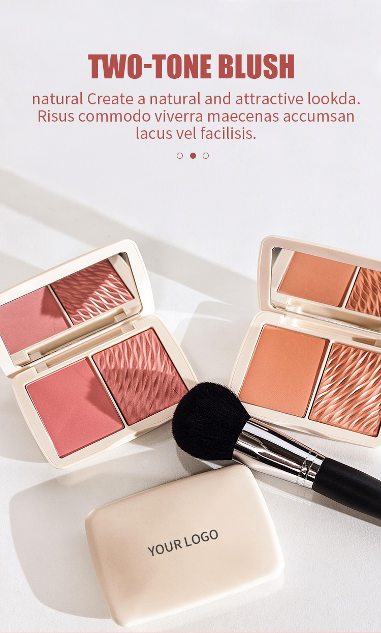 图片[7]-OEM Makeup Blush Palette Vegan for Black Skin Matte Shimmer Cheek Tint Waterproof Two Tone Private Label Blusher Palette