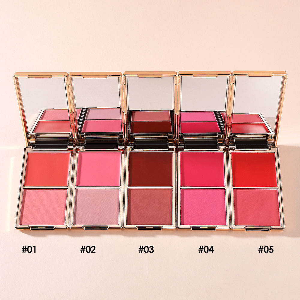 图片[2]-Blush Palette Baked Blush Vegan Blusher Custom Logo Cream High Pigment Blush Wholesale