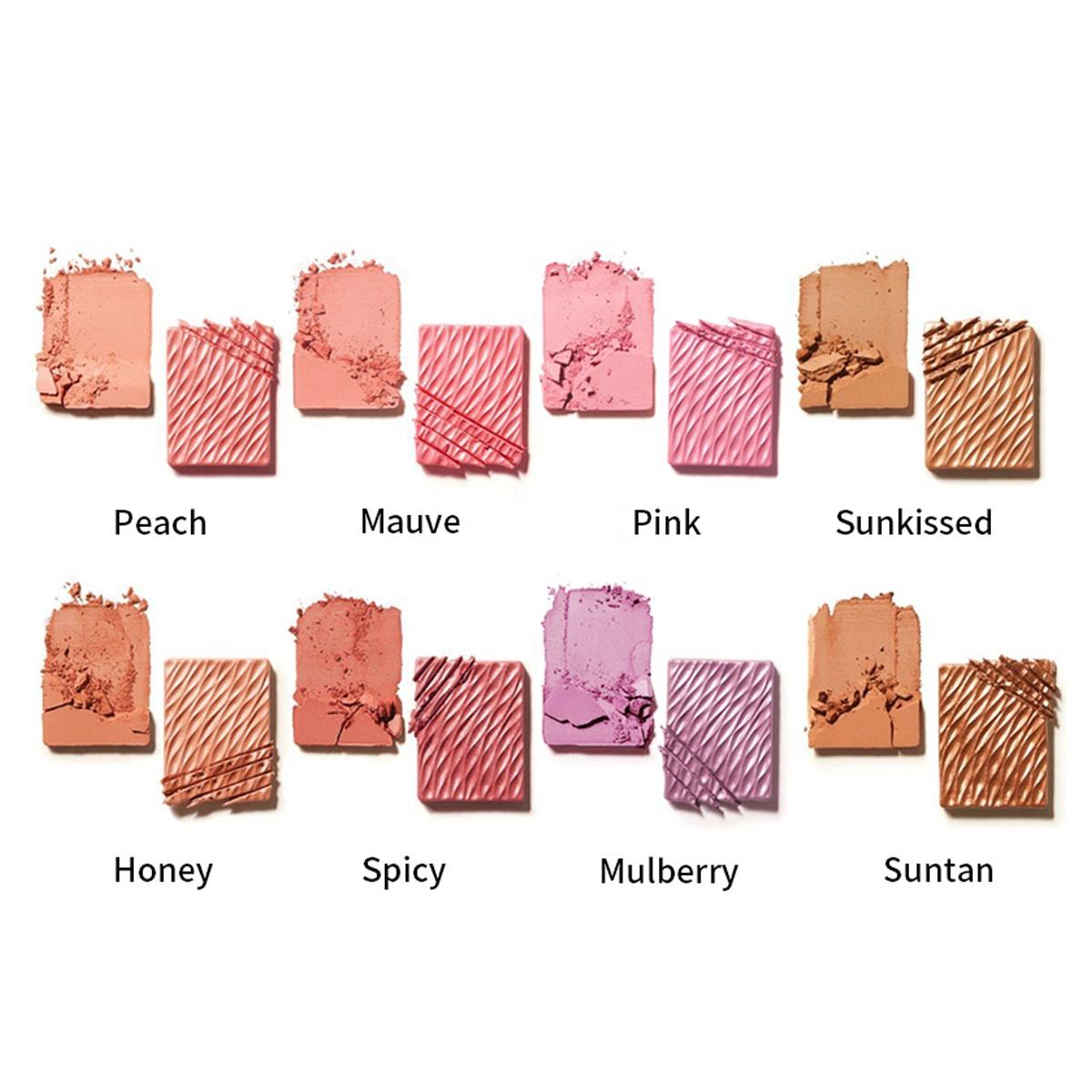 图片[4]-OEM Makeup Blush Palette Vegan for Black Skin Matte Shimmer Cheek Tint Waterproof Two Tone Private Label Blusher Palette