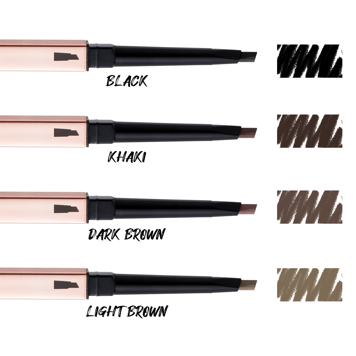 图片[8]-Gold Eyebrow Pencils Slim Waterproof Private Label Eyebrow Pencil Waterproof Thin Eye Brow Pencil Private Label Custom
