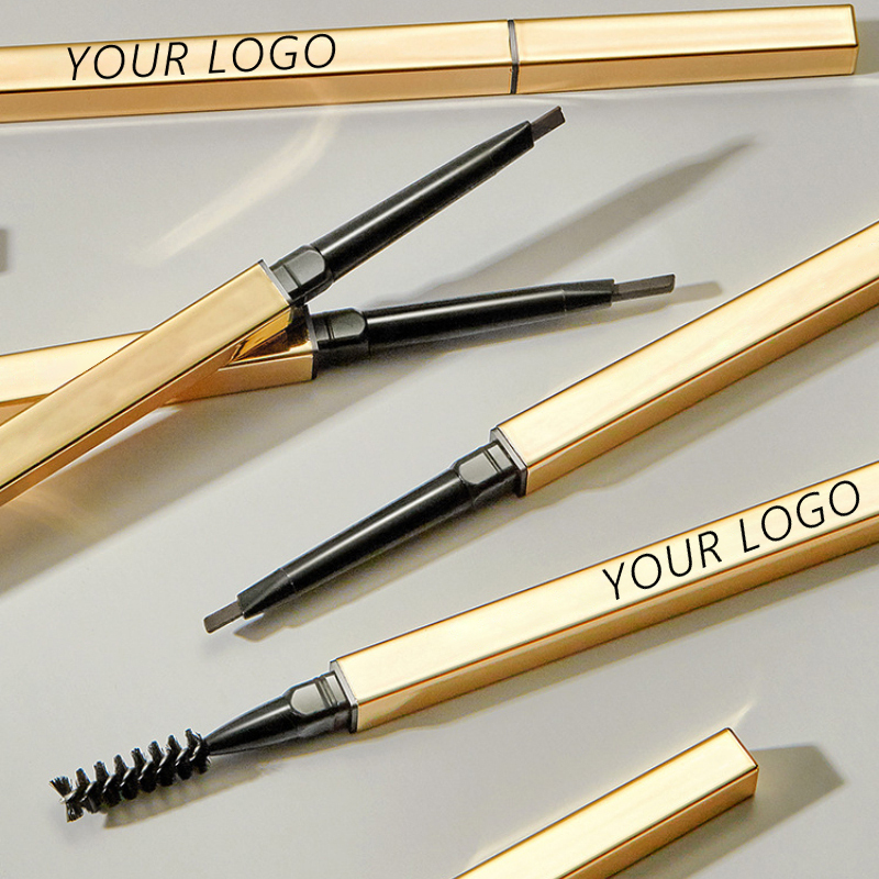 图片[1]-Gold Eyebrow Pencils Slim Waterproof Private Label Eyebrow Pencil Waterproof Thin Eye Brow Pencil Private Label Custom