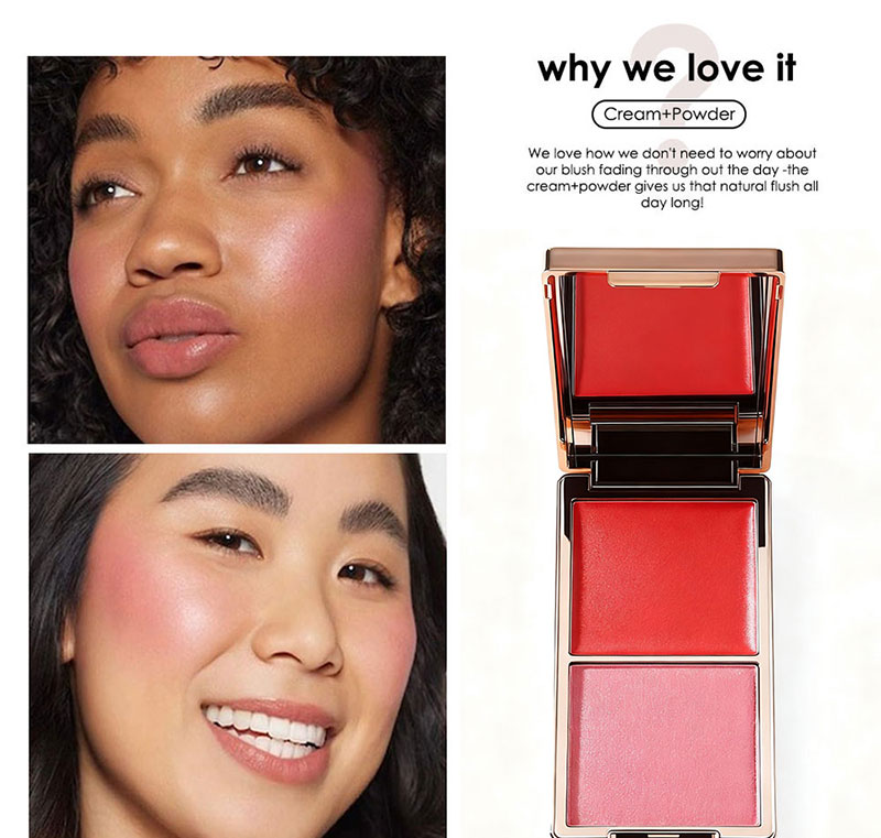 图片[5]-Blush Palette Baked Blush Vegan Blusher Custom Logo Cream High Pigment Blush Wholesale