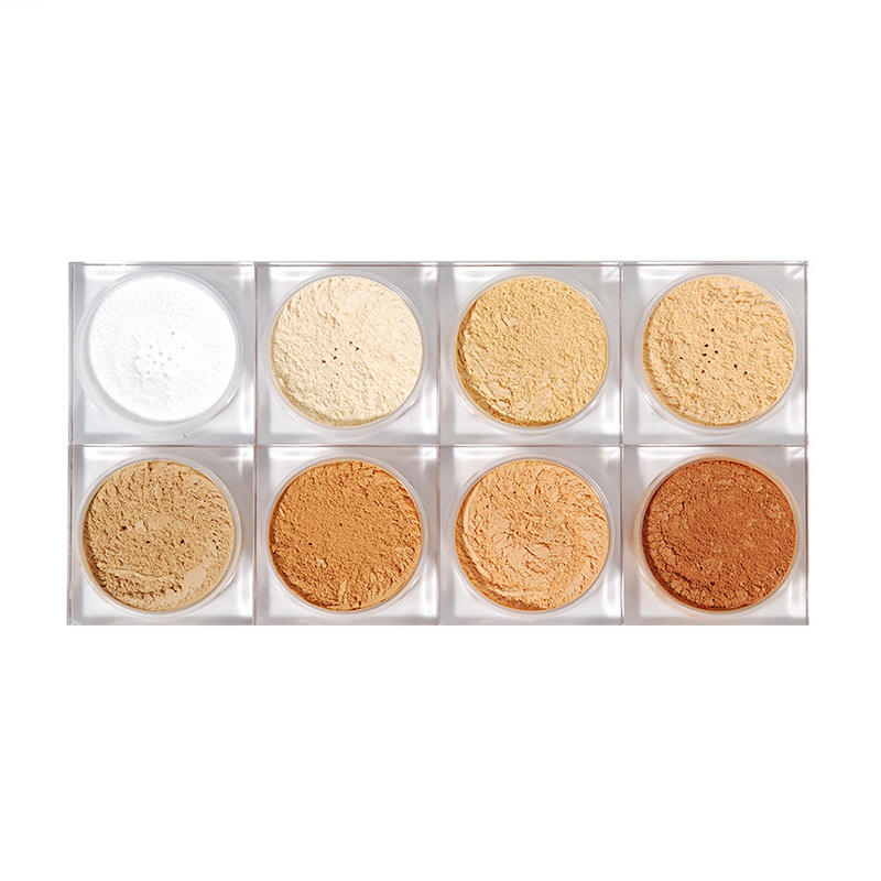 图片[5]-Wholesale Professional Face Use Makeup Cosmetics 8 Color No logo Private Label Matte Finish Setting Powder Oil-control Loose Powder