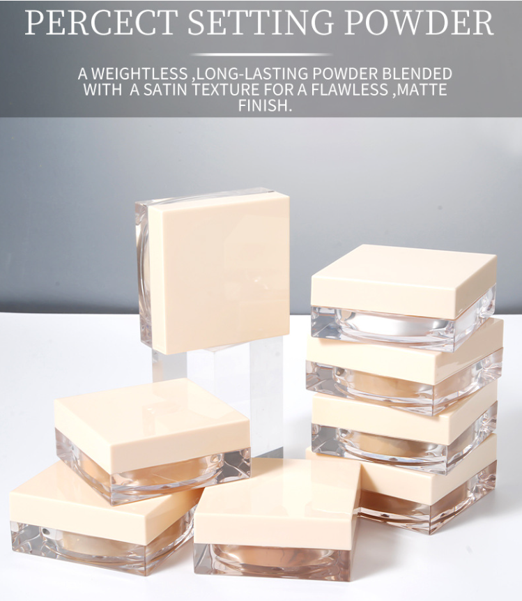 图片[3]-Wholesale Professional Face Use Makeup Cosmetics 8 Color No logo Private Label Matte Finish Setting Powder Oil-control Loose Powder