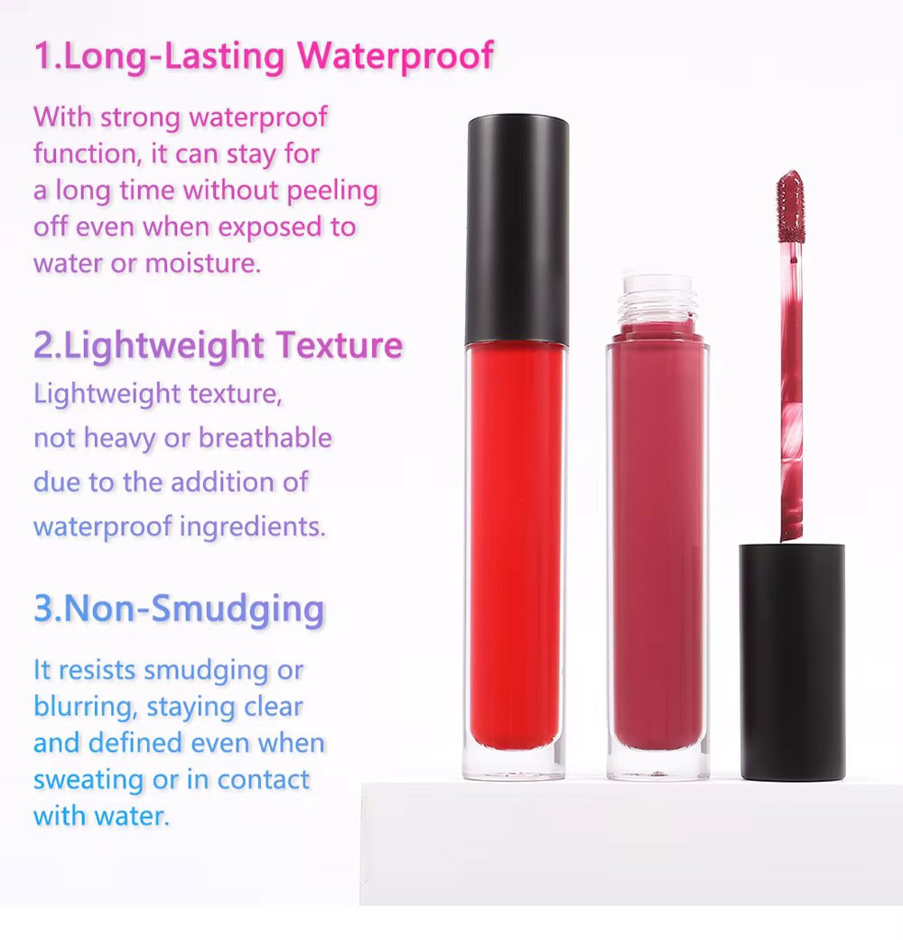 图片[8]-High Quality Lipstick Manufacture Nude Private Label Cosmetic Lipstick Waterproof Long Lasting Liquid Matte Lipstick Custom Logo