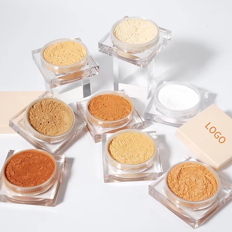 图片[7]-Wholesale Professional Face Use Makeup Cosmetics 8 Color No logo Private Label Matte Finish Setting Powder Oil-control Loose Powder
