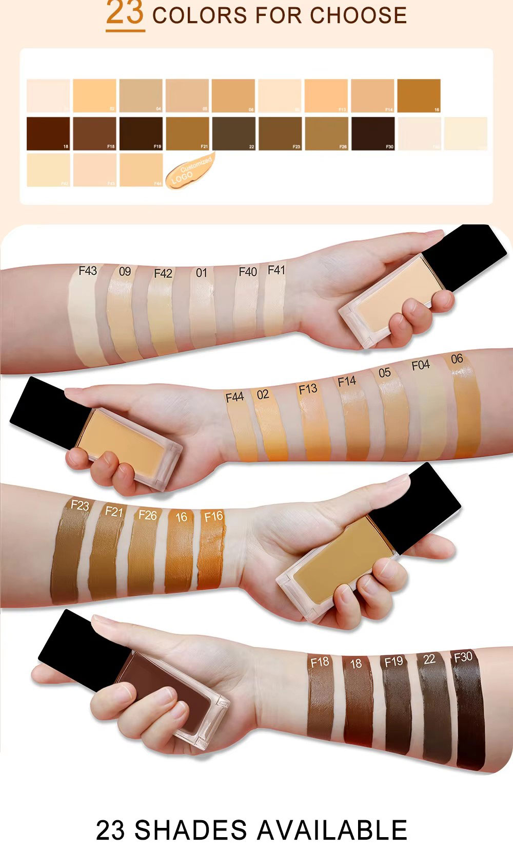图片[10]-High Quality Cosmetics Makeup 24h Long Lasting Vegan Private Label Matte Full Coverage Foundation