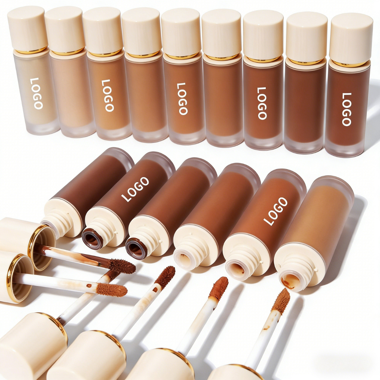 图片[3]-Custom Vegan Makeup 10 Colors Cream Concealer for White Dark Skin Long Lasting Waterproof Private Label Matte Liquid Concealer