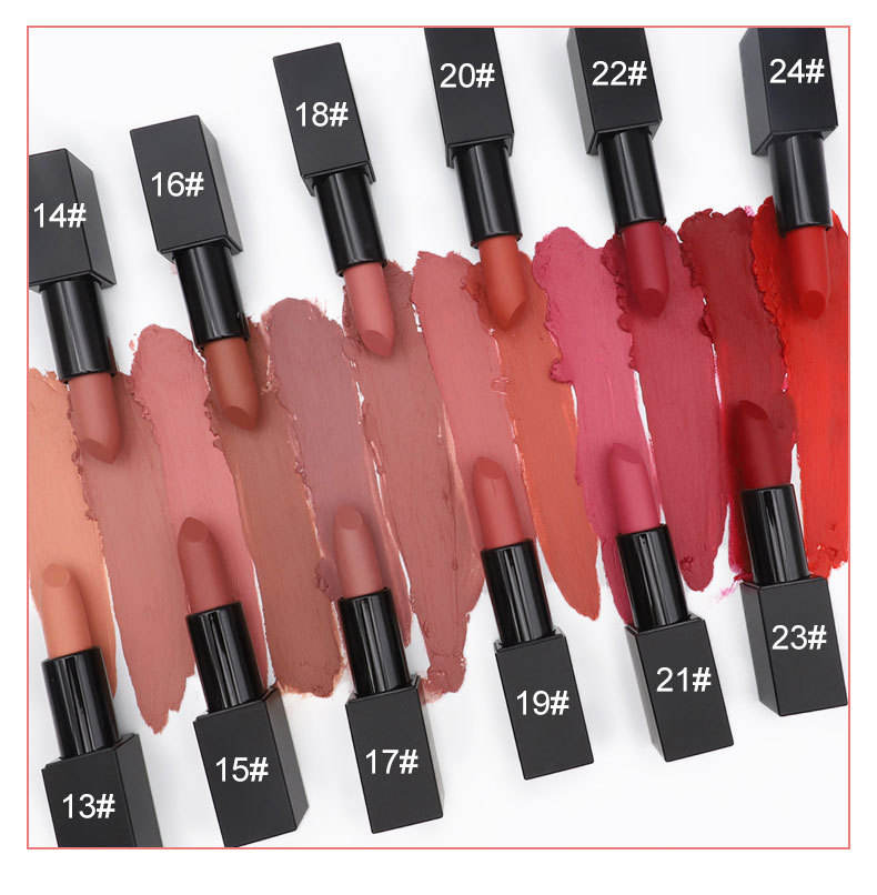 图片[4]-High-Grade Matte Lip Stick Non-Stick Waterproof Long-Lasting Mineral Based Velvet Lip Makeup