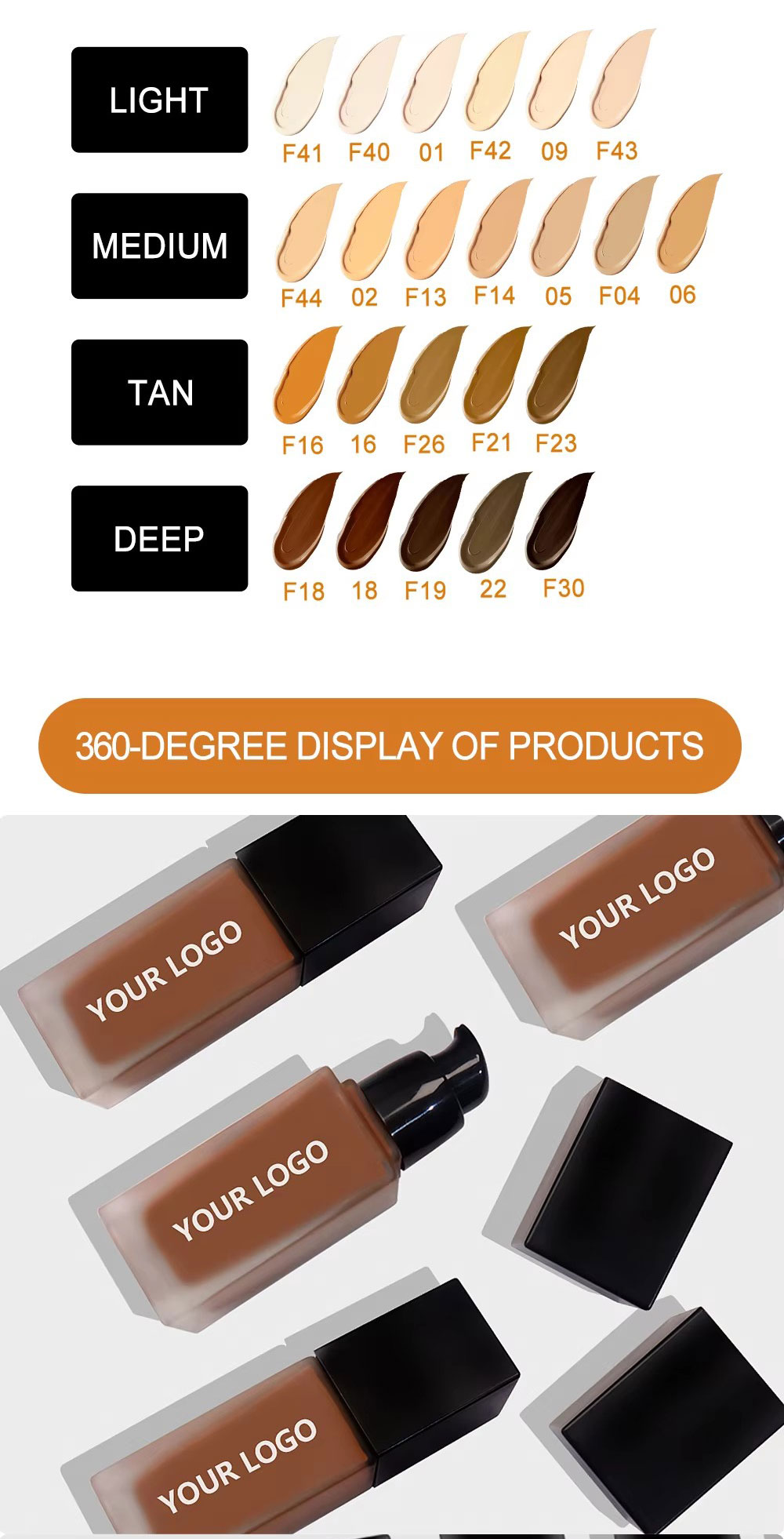图片[11]-High Quality Cosmetics Makeup 24h Long Lasting Vegan Private Label Matte Full Coverage Foundation