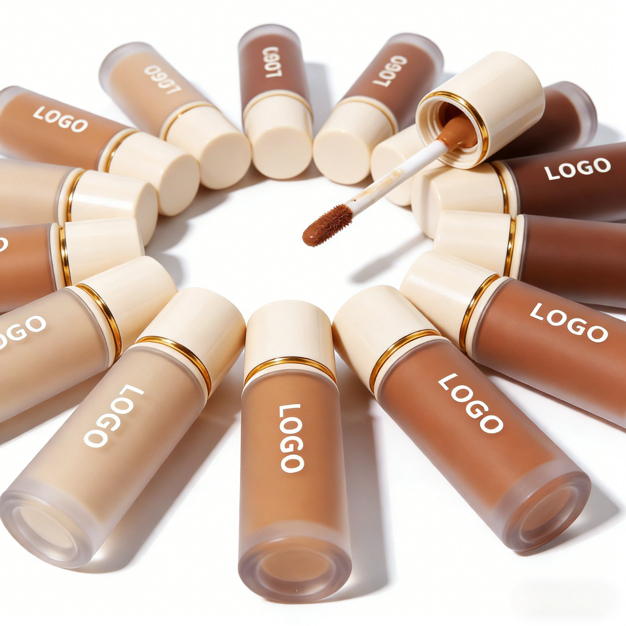 图片[4]-Custom Vegan Makeup 10 Colors Cream Concealer for White Dark Skin Long Lasting Waterproof Private Label Matte Liquid Concealer