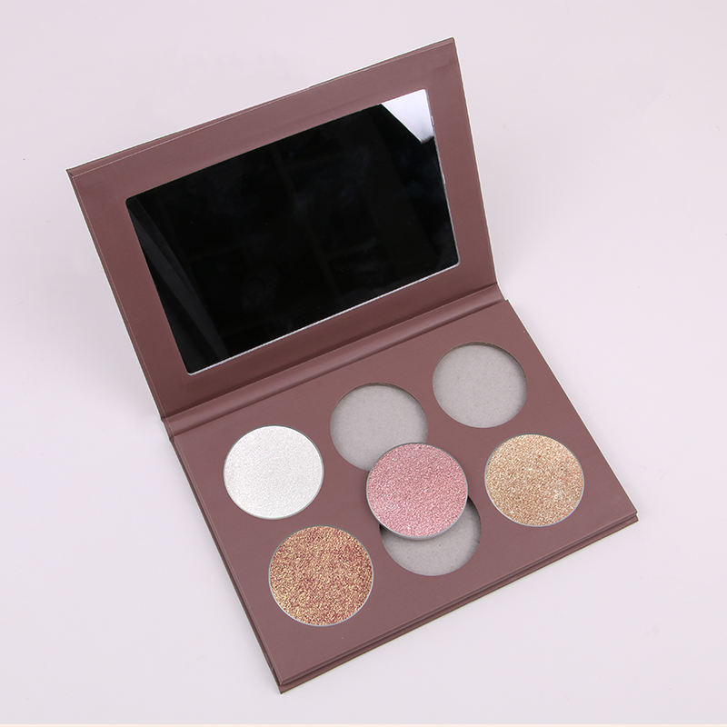 图片[1]-Professional Face Make up Supply 6 Colors Makeup Highlighter Palette Glow Bronze Private Label Custom Makeup Base