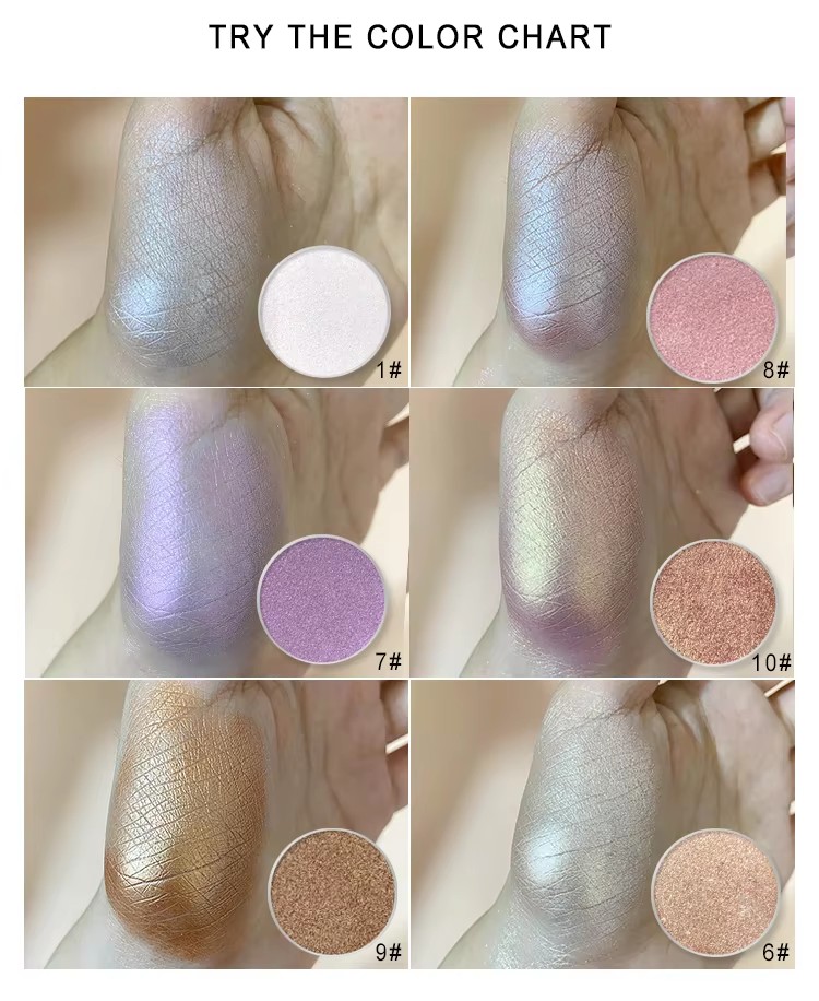 图片[9]-Professional Face Make up Supply 6 Colors Makeup Highlighter Palette Glow Bronze Private Label Custom Makeup Base