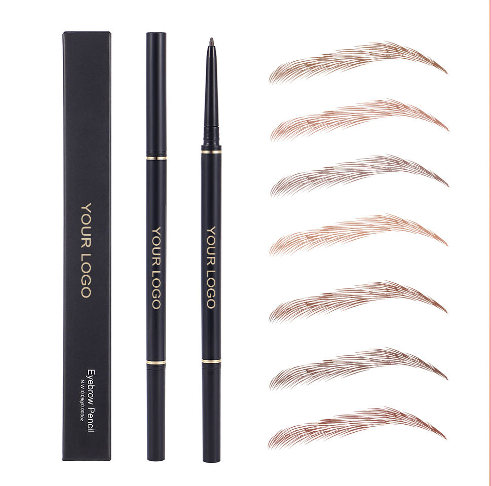High Quality Vegan Eyebrow Pencil Slim Double Eyebrow Pencil Private Label Eyebrow Pencil-Guangzhou Dikou Cosmetics Co.,Ltd