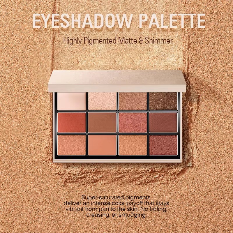 Image [1]-Factory Direct Unique 10g Eyeshadow Palette Packaging Luminous Finish With Private Logo Empty Box Set For Makeup