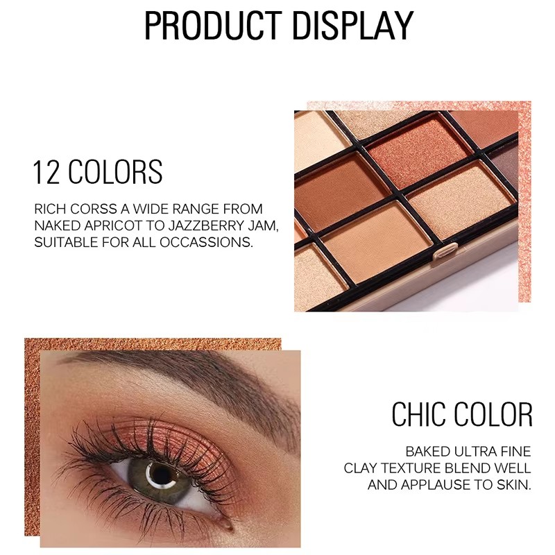 Image [5]-Factory Direct Unique 10g Eyeshadow Palette Packaging Luminous Finish With Private Logo Empty Box Set For Makeup