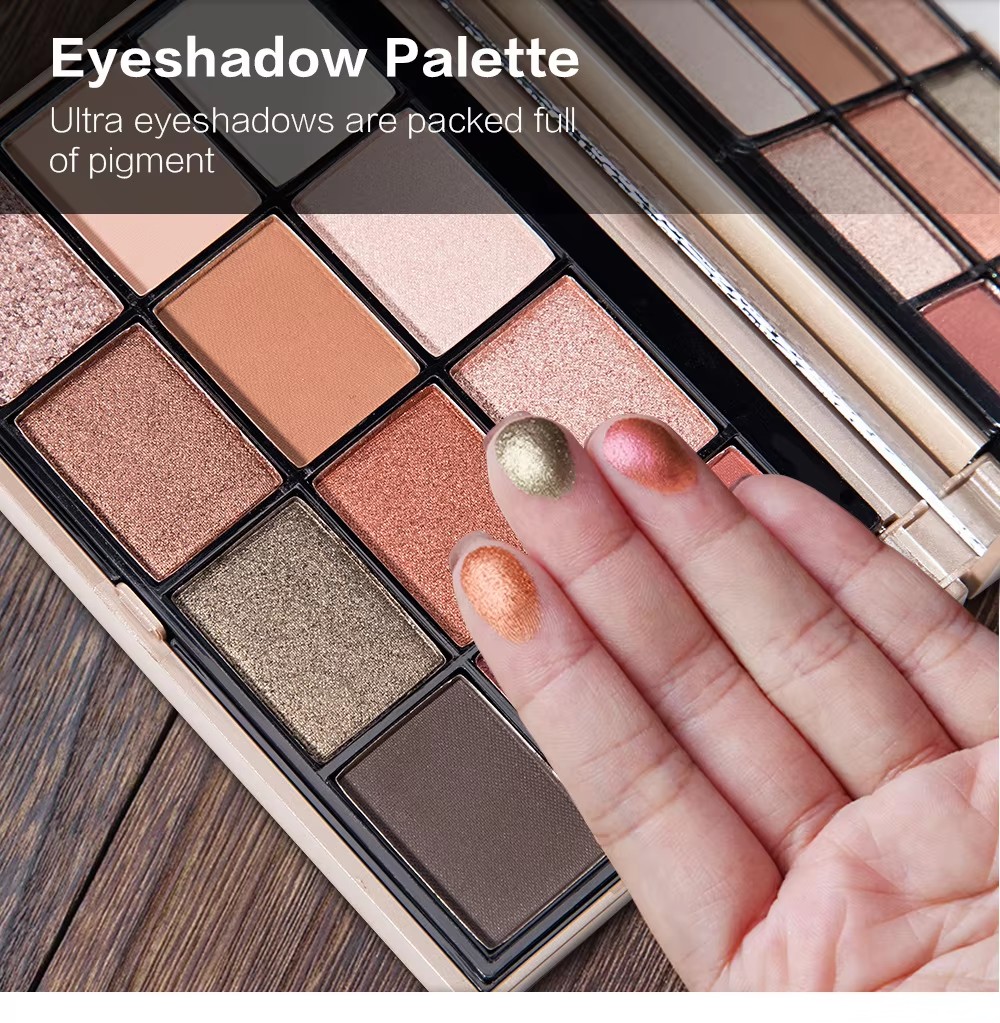 Image [6]-Factory Direct Unique 10g Eyeshadow Palette Packaging Luminous Finish With Private Logo Empty Box Set For Makeup