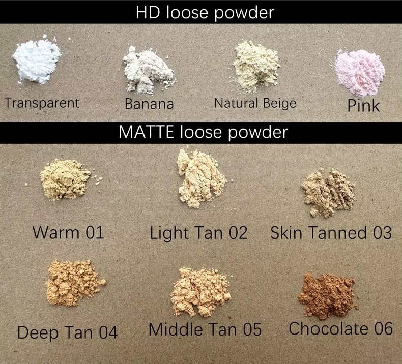 Image [2]-Pink Package 14 Colors Matte Loose Powder for Makeup Private Label Setting Powder Waterproof