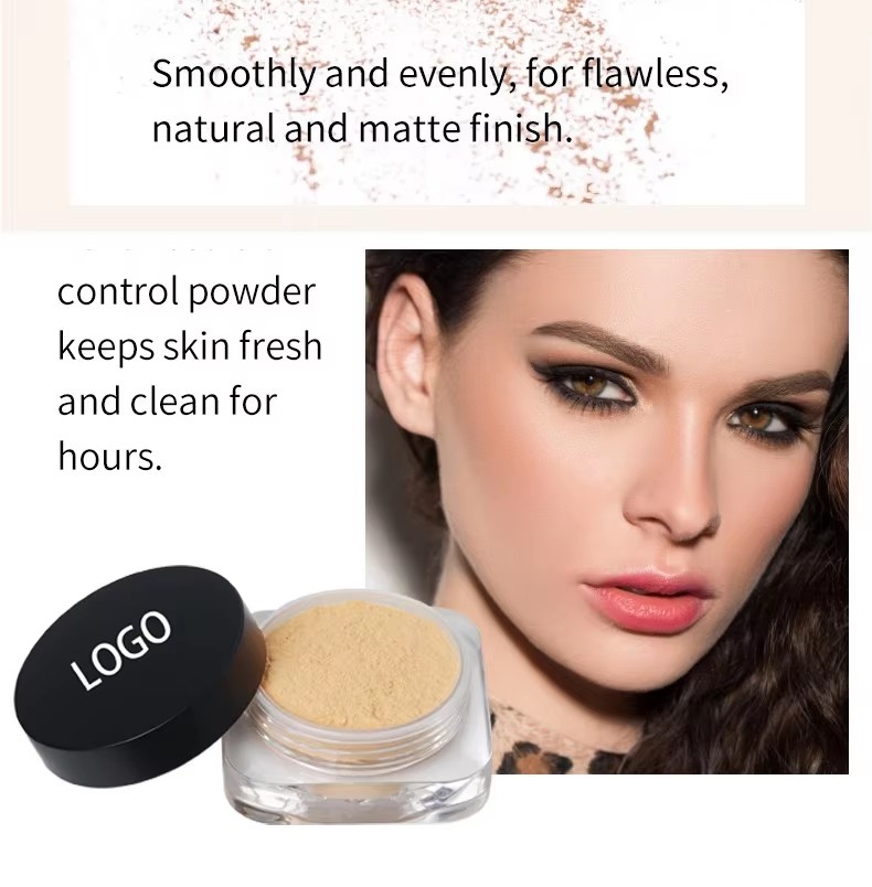 Image [6]-Pink Package 14 Colors Matte Loose Powder for Makeup Private Label Setting Powder Waterproof