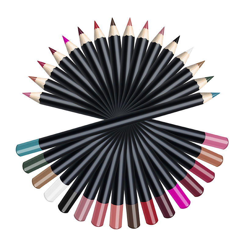 OEM Custom 25 Colors Lip Liner Private Label Brown Lip Pencil Matte Vegan Waterproof Long Lasting Creamy Smudge Proof Lip LIner-Guangzhou Dikou Cosmetics Co.,Ltd
