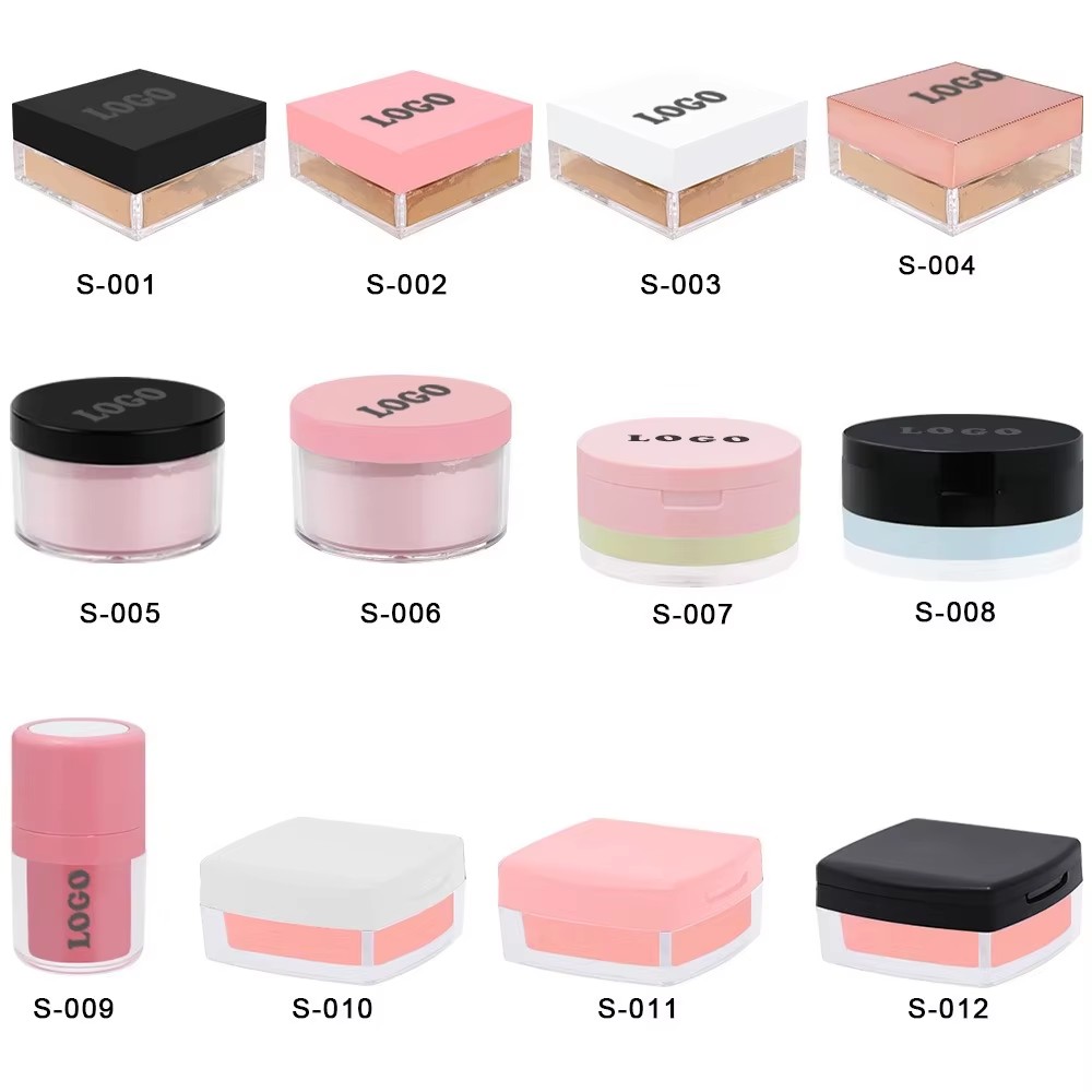 Image [8]-Pink Package 14 Colors Matte Loose Powder for Makeup Private Label Setting Powder Waterproof