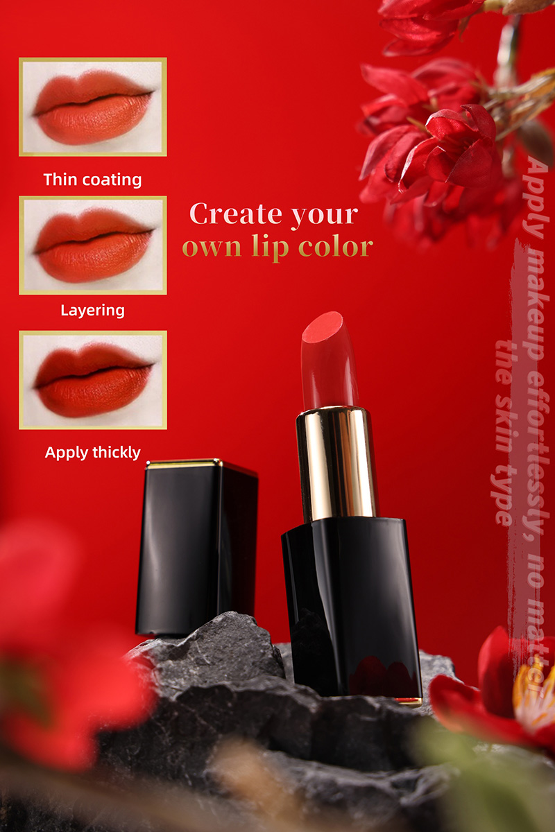 Image [4]-2026 Wholesale Custom Matte Lipstick White Cosmetic Lipstick with Long-lasting Effect