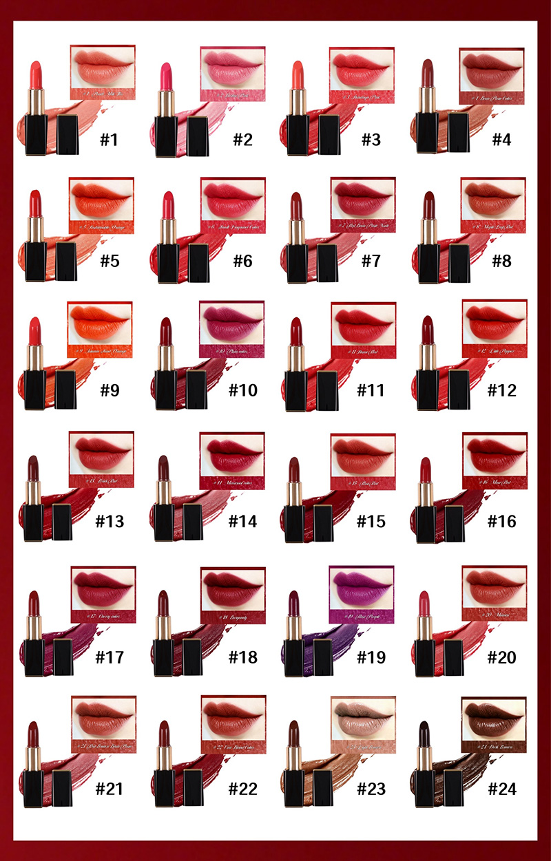 Image [6]-2026 Wholesale Custom Matte Lipstick White Cosmetic Lipstick with Long-lasting Effect